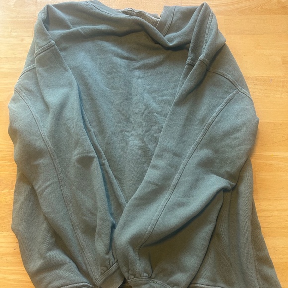 Green oversized crew neck women’s small aerie - Picture 2 of 3